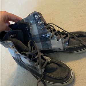 Sperry high top sneakers. Like new